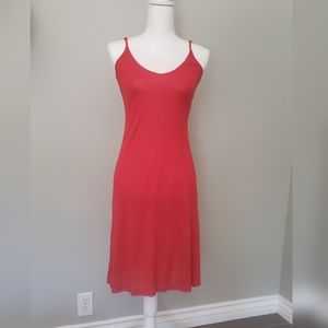 Two-piece red Anthropologie dress